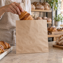 Load image into Gallery viewer, 10" Kraft Flat Paper Bag (1000)
