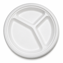 Load image into Gallery viewer, 10" 3 Compartment Plate (500)
