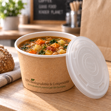 Load image into Gallery viewer, 12-16oz Compostable Food Container Lid (500)