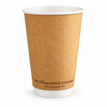 Load image into Gallery viewer, 16oz Double Wall Eco Hot Cup - Natural (500)