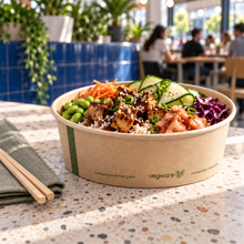Load image into Gallery viewer, 32oz Kraft Bio Food Bowl (300)
