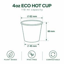 Load image into Gallery viewer, 4oz White Eco Espresso Cup (1000)