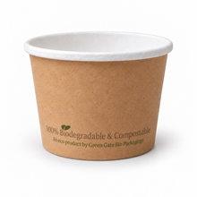 Load image into Gallery viewer, 8oz Kraft Bio Food Container (500)