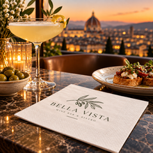Load image into Gallery viewer, Recycled Cocktail Napkin - CUSTOM Branded (4800)