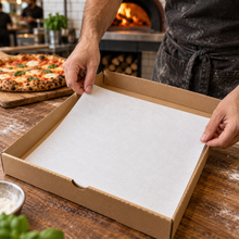 Load image into Gallery viewer, Greaseproof Pizza Parchment - 29 x 28.5cm (500)