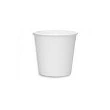 Load image into Gallery viewer, 4oz plain white compostable eco paper espresso cup