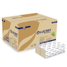 Load image into Gallery viewer, Eco Natural Z-fold recycled paper hand towels in natural brown