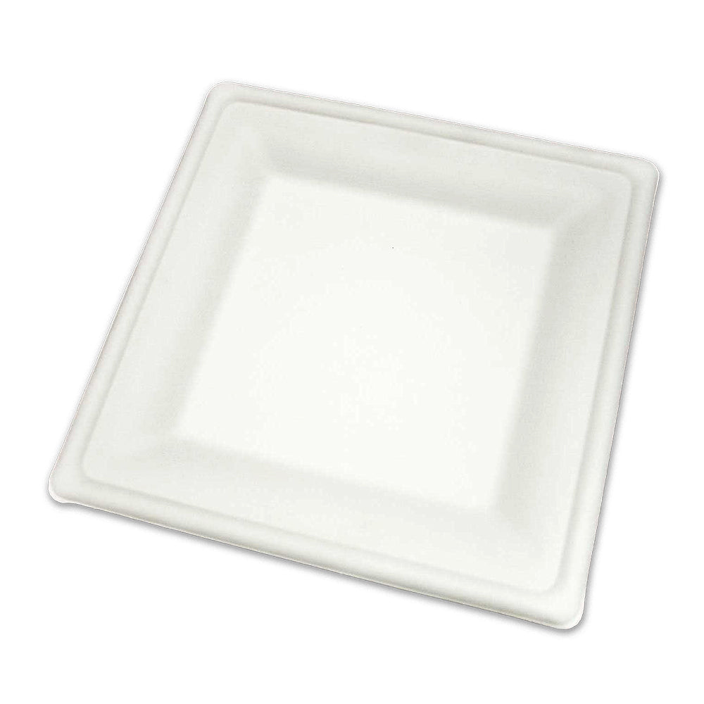 10 inch Square Biodegradable Dinner Plate – Green Gate Bio Packaging