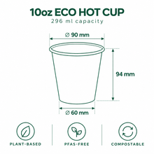 Load image into Gallery viewer, 10oz White Eco Hot Cup (1000)
