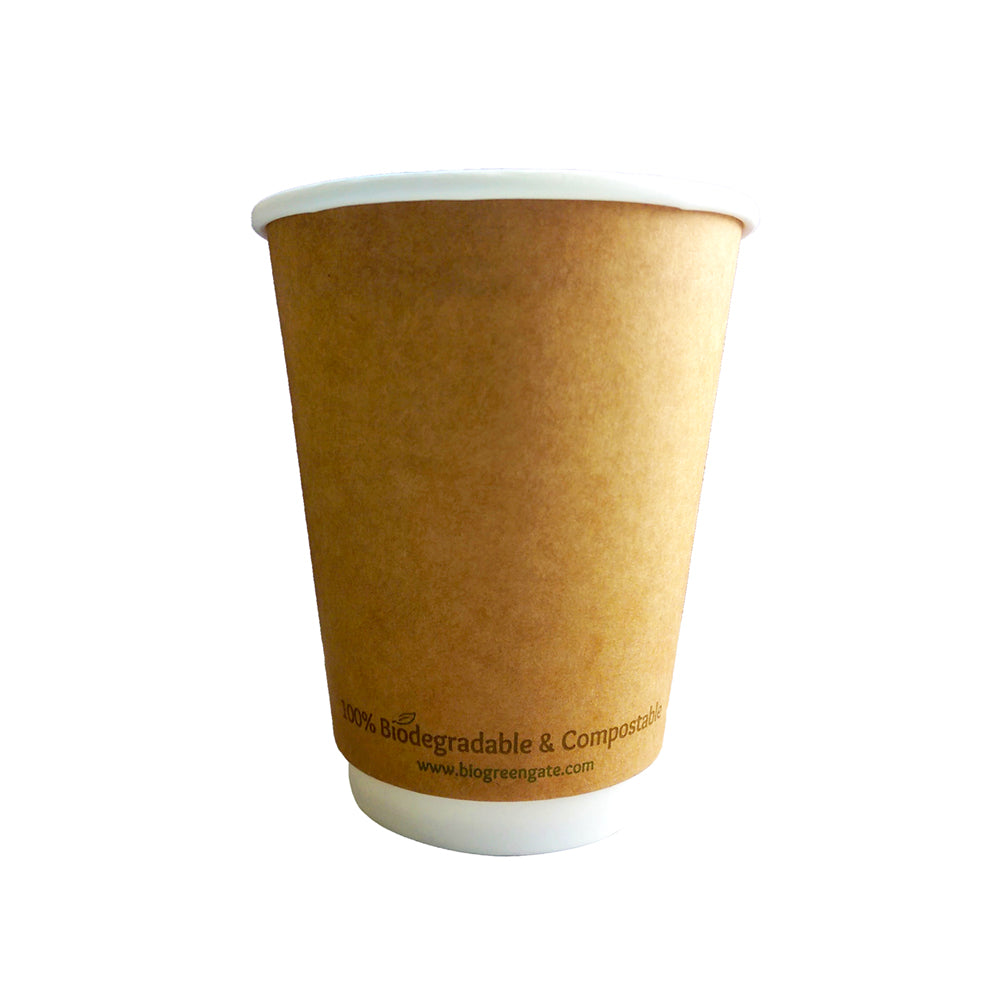 12oz Double Wall Eco Hot Cup - NATURAL (500)