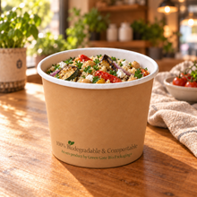 Load image into Gallery viewer, 16oz Kraft Bio Food Container (500)
