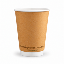 Load image into Gallery viewer, 8oz Double Wall Eco Hot Cup - Natural (500)
