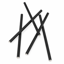 Load image into Gallery viewer, Black Paper Cocktail Straws - 6mm x 140mm (3000)

