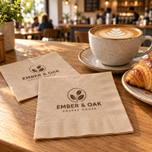 Load image into Gallery viewer, Recycled 33cm Napkin - CUSTOM Branded (2400)
