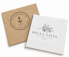 Load image into Gallery viewer, Recycled Cocktail Napkin - CUSTOM Branded (4800)
