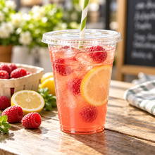 Load image into Gallery viewer, Flat Eco Cold Cup Lid with Straw Slot - 10-20oz (1000)
