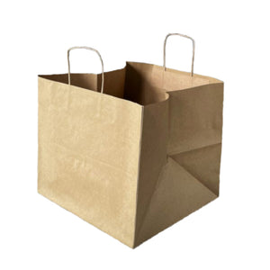 Pizza Box Paper Carrier Bag - Twisted Handles (100)