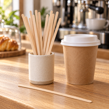 Load image into Gallery viewer, 7" Wooden Stirrer (1000)
