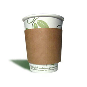 10-16oz recycled Kraft hot cup sleeve