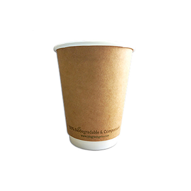 Natural 8oz double walled hot cup
