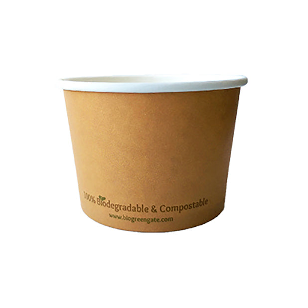 ﻿8oz Kraft biodegradable food container