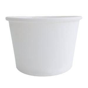 16oz plain white biodegradable food container